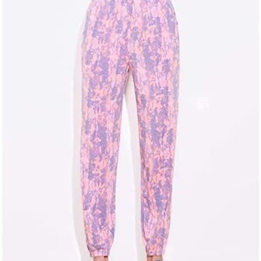 SUNDRY Pink Python High Waisted Sweatpants/Joggers Size X-Small (0-2) - VGUC!